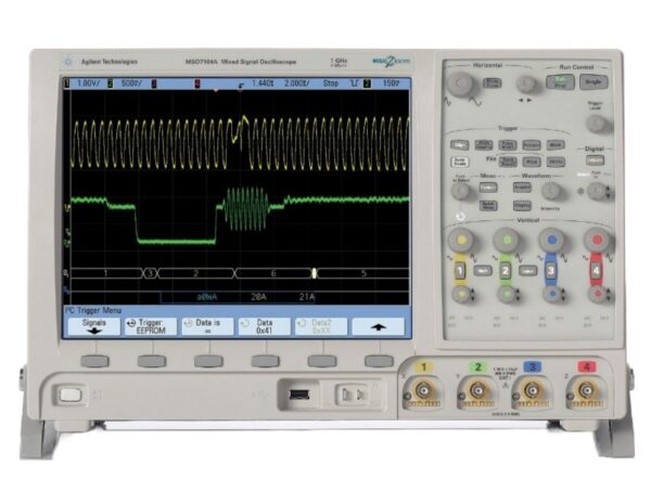 Agilent / Keysight DSO7054A Oscilloscope: 500 MHz, 4 analog channels