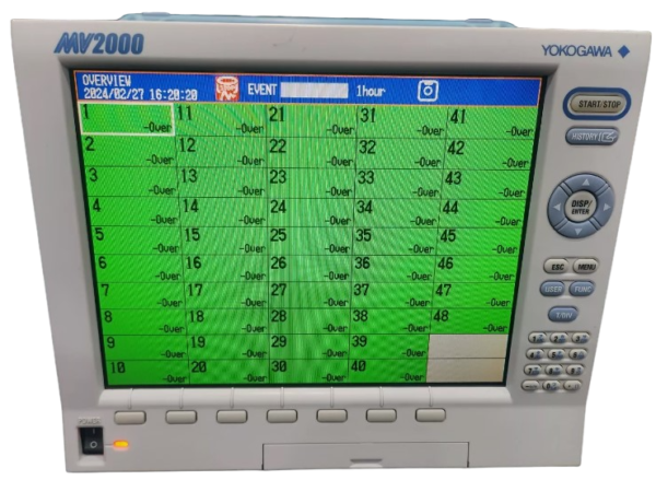 Yokogawa MV2048 Portable Paperless Recorder, 48 Ch, 1 S (Fast sampling mode: 125 ms)