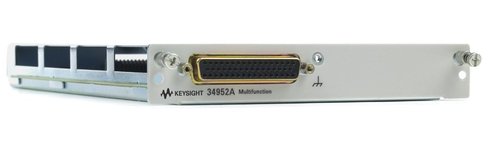 Agilent / Keysight 34952A Multifunction Module with 32-bit DIO, 2-ch D/A and Totalizer for 34980A