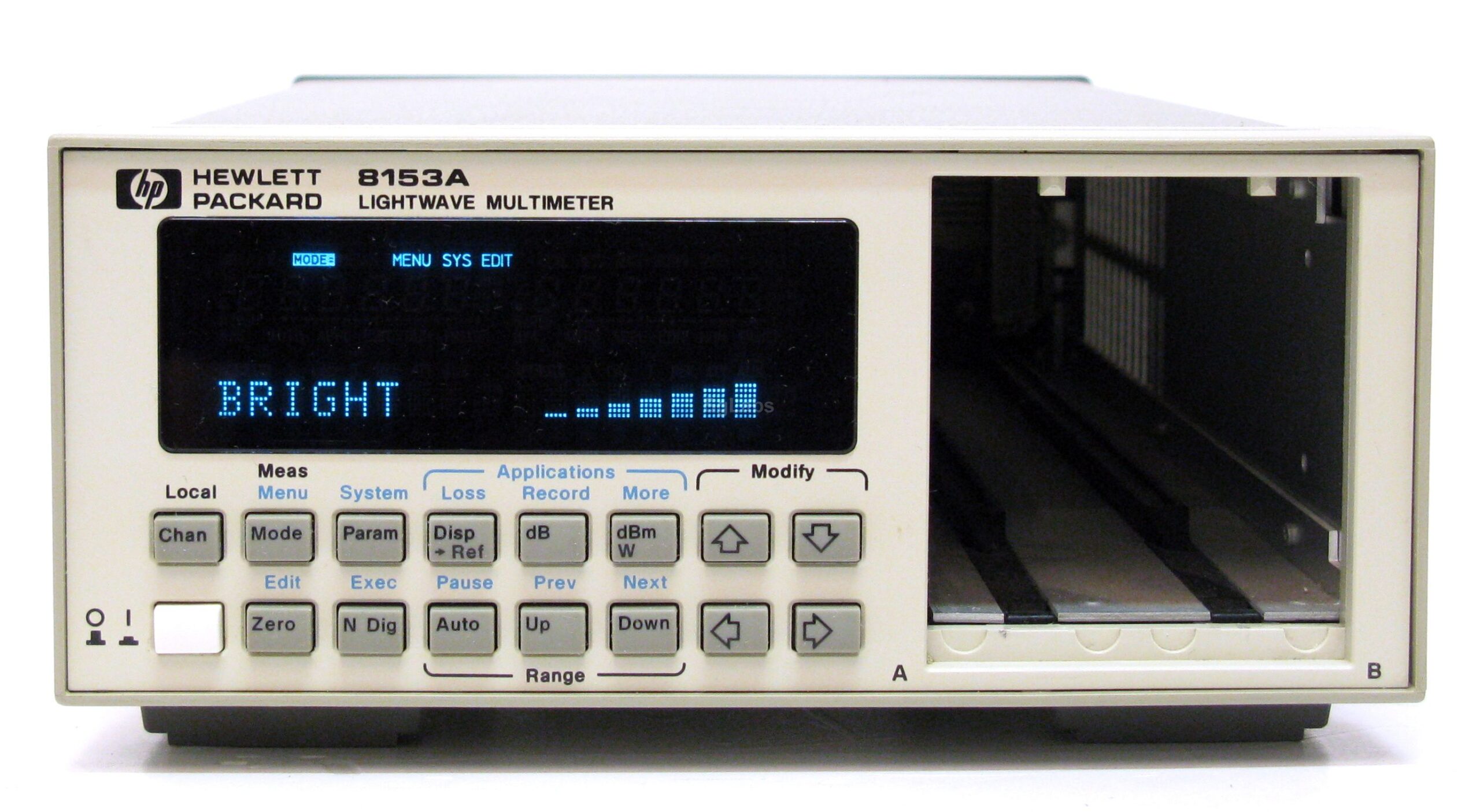 Agilent/Keysight 8153A Lightwave Multimeter Mainframe