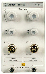 Agilent / Keysight 86111A 3 GHz dual channel amplified optical module 750-860 nm