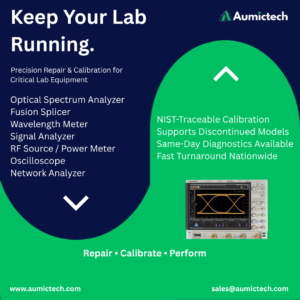 On site Calibration, repair and service for test equipments by Aumictech. 100% warranty on repairs