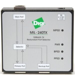 Digi International / Milan Technology  MIL-240TX  100BASE-TX Port Selector Transceiver