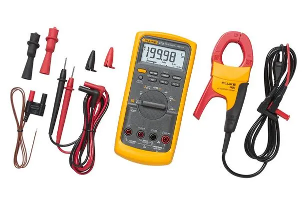 Fluke 87V/IMSK Industrial Multimeter Service Combo Kit with current clamp, 1000 V, 10 A