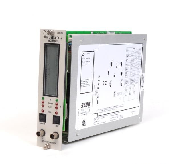 GE / Bently Nevada 3300/55-01-04-03-03-00-00-05-00 Dual Velocity Monitor