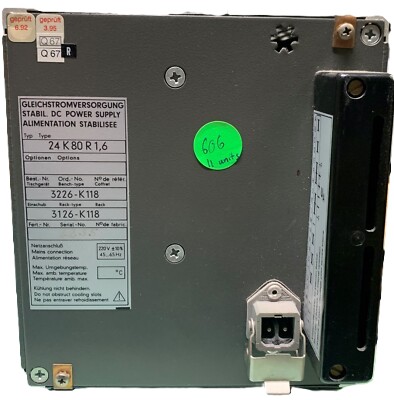 Gossen Konstanter 24K80R1.6 DC Power Supply Unit 80V 1.6A