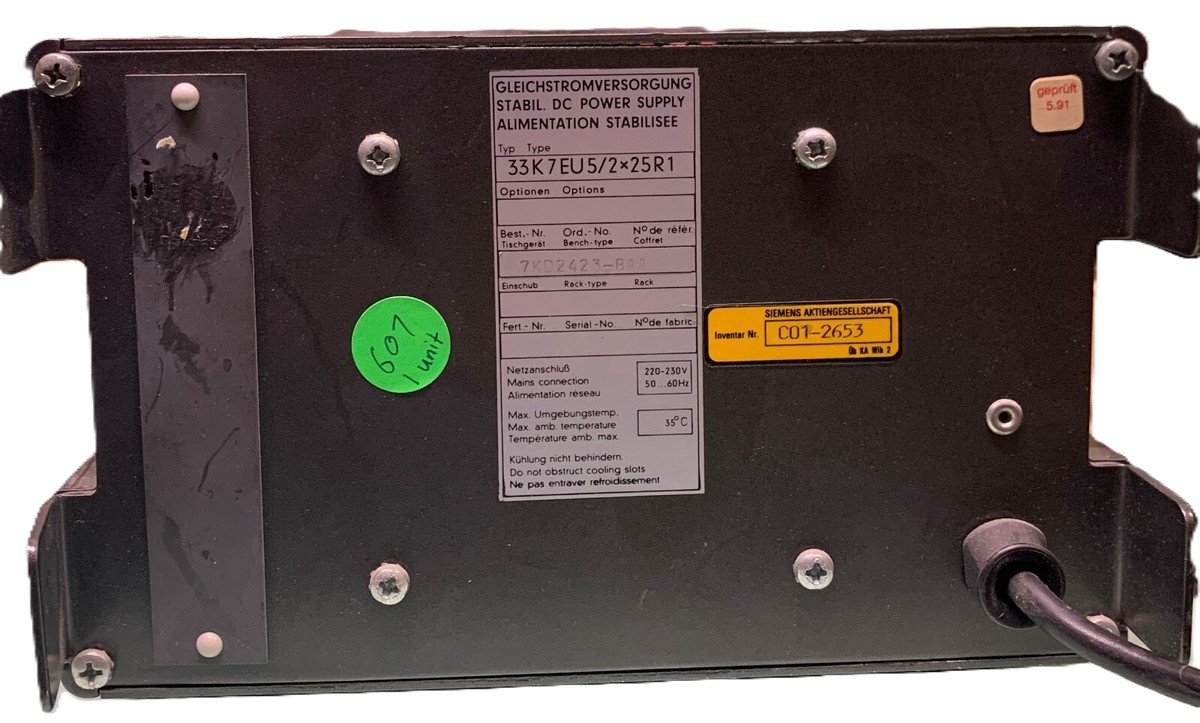 Gossen Konstanter 33K7EU5 / 2x25R1D DC Power Supply U