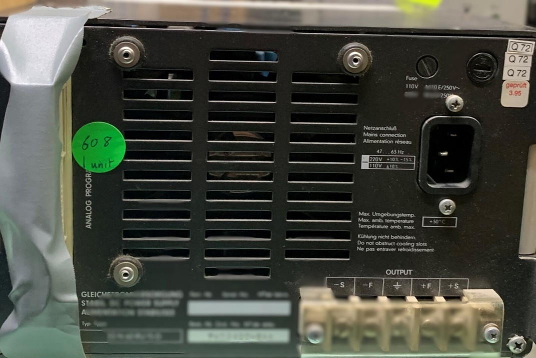 Gossen Konstanter 33N60RU15D / 60V 4.5A/ 16V A15 DC Power Supply U