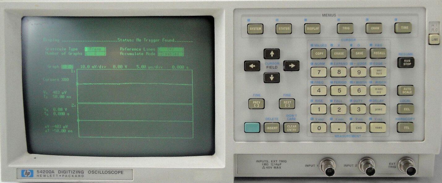 HP / Agilent 54200A 50MHz 200 Msa/s DIGITIZING OSCILLOSCOPE