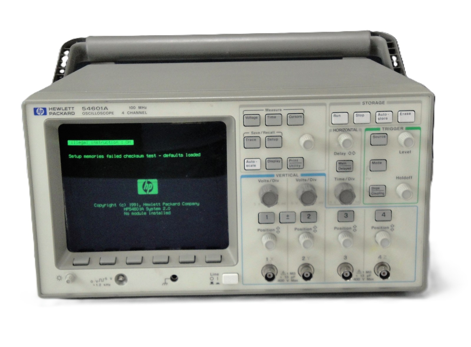 HP / Agilent 54601A 4 CHANNEL, 100MHz OSCILLOSCOPE