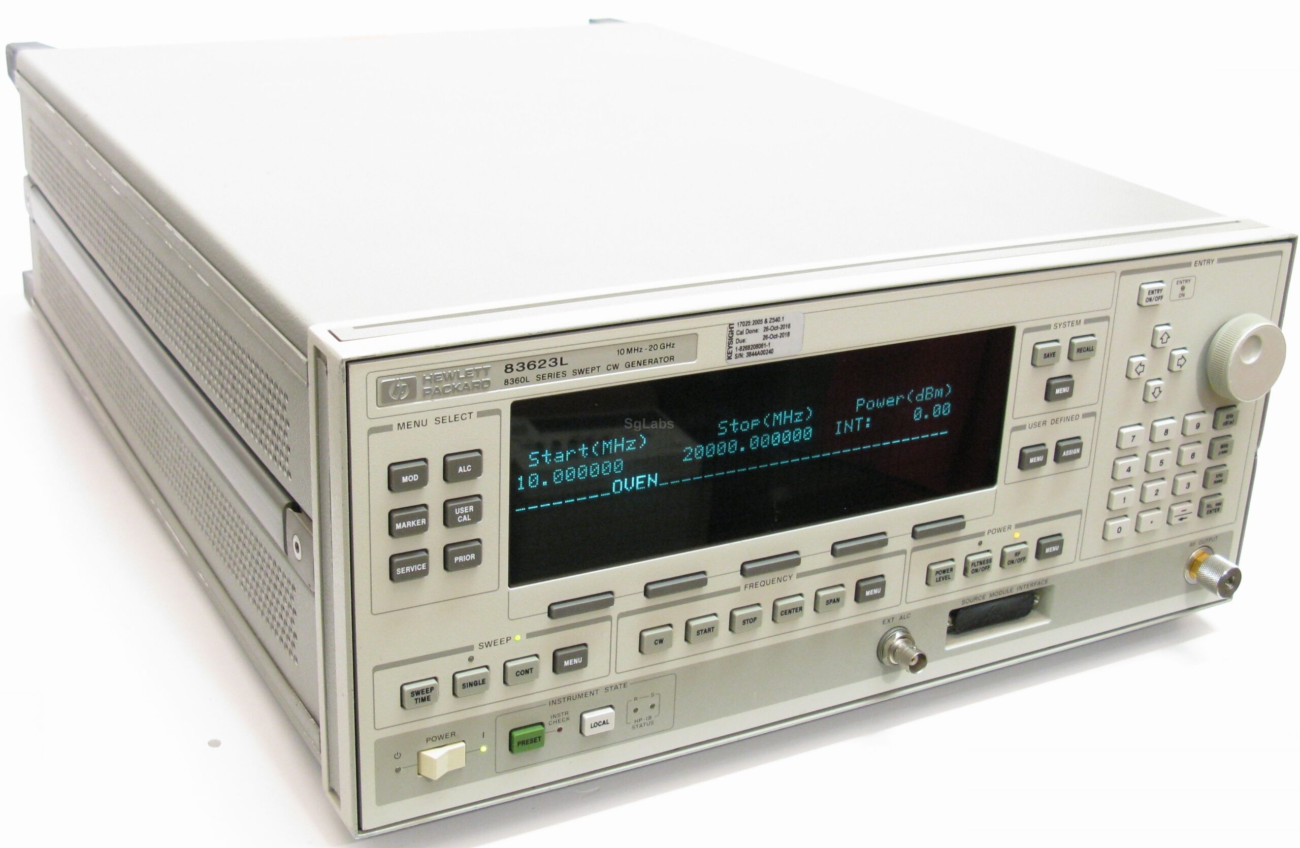 HP / Agilent 83623A Synthesized Sweeper, 10 MHz to 20 GHz, High Power